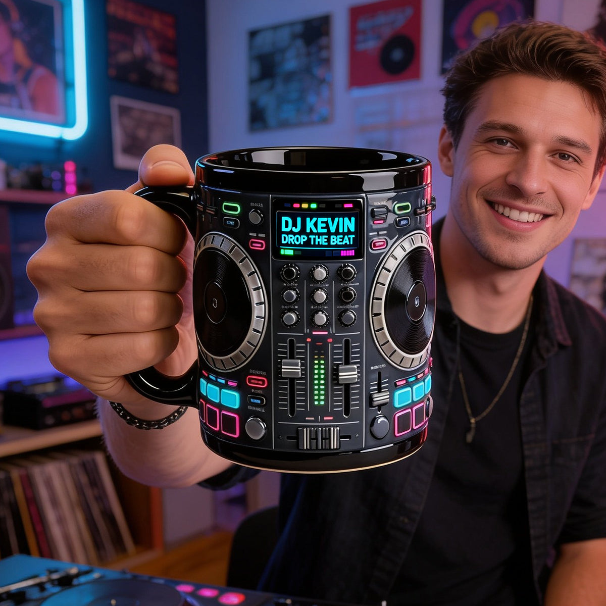 DJ Tables Coffee Mug Personalized Gifts For Disc Jockey 03natn070226 Music Lovers - Coffee Mug - GoDuckee