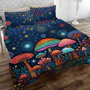 Colorful Mushroom Quilt Bedding Set Special Line 01TOMH171224 - Blanket - GoDuckee