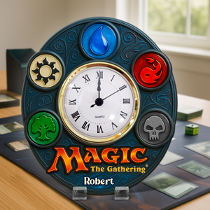 Game Fans Desk Clock Plaque - Personalized Gift For Fans 03NAPU280525 - Clock Plaques - GoDuckee