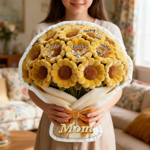 Sunflower Mom Pillow - Personalized Gifts For Mom 04TOMG060226 - Pillow - GoDuckee