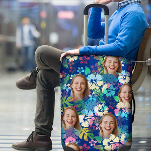 Custom Photo Gifts For Friends Luggage Cover 03ACDT040724 - Luggage Covers - GoDuckee