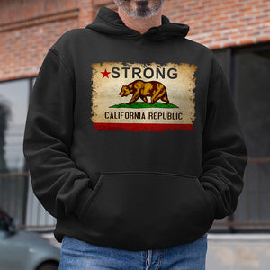 Pray for California Los Angeles Fire Strong Flag Shirt - Shirts - GoDuckee