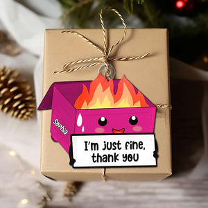 Personalized Gifts For Coworkers Dumpster Fire Acrylic Ornament 03OHTN201124 - Ornament - GoDuckee