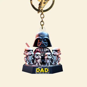 Galaxy Dad Keychain - Personalized Gifts For Dad 03xqqn180425 - Keychains - GoDuckee