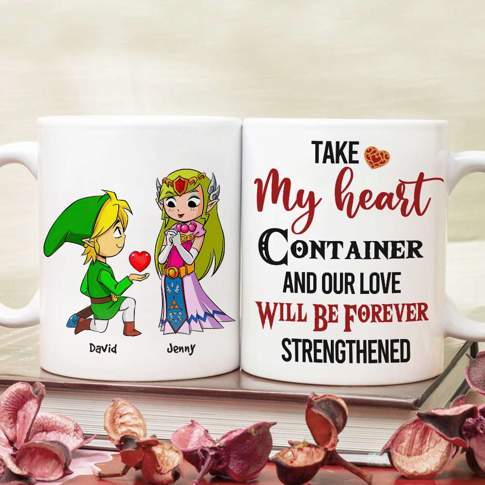 Couple Take My Heart 02nahn020623 Personalized Coffee Mug - Coffee Mug - GoDuckee