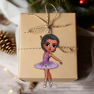 Ballet Girl Personalized Gifts For Ballerina Ornament Christmas 03ACTN161124HH - Ornament - GoDuckee