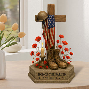 Memorial Day Acrylic Plaque Personalized Gifts For Veteran 03QHQN170525 - Shaped Plaques - GoDuckee