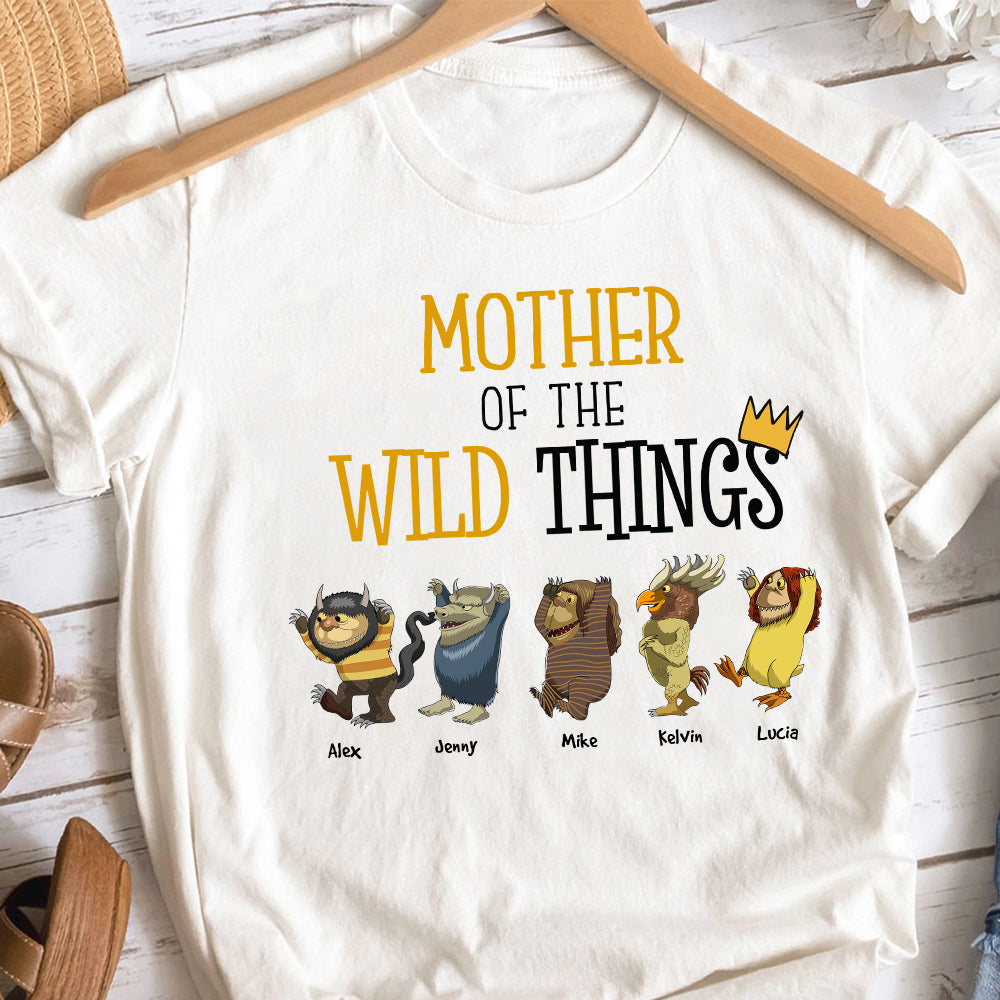 Personalized Gift For Mom Shirt Mother Of The Wild Things 01NAHN180124 - 2D Shirts - GoDuckee