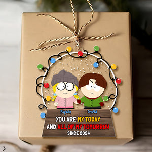 Personalized Gifts For Couple Christmas Ornament 03TODT211124HG - Ornament - GoDuckee