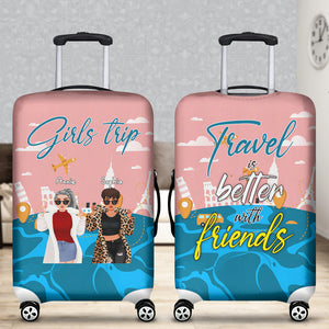 Personalized Gifts For Friends Luggage Cover Girls Trip 02XQLU201224PA - Luggage Covers - GoDuckee