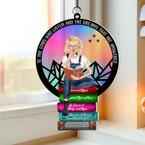 Personalized Gifts For Book Lover Suncatcher Ornament, Fantasy Book Series 03NADC080824TM - Ornament - GoDuckee