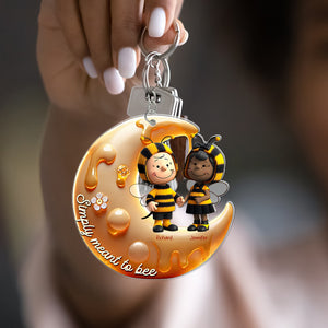 Personalized Gifts For Bee Couple Keychain, Simply Meant To Be 01TGQN201224 - Keychains - GoDuckee