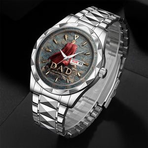 Proud Grandpa Men's Watch Personalized Gifts for Dad 03TGDT290725 - Men's Watch - GoDuckee