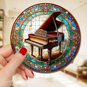 Personalized Gifts For Music Lovers, Piano Suncatcher Ornament 03ACDT040924 - Ornament - GoDuckee