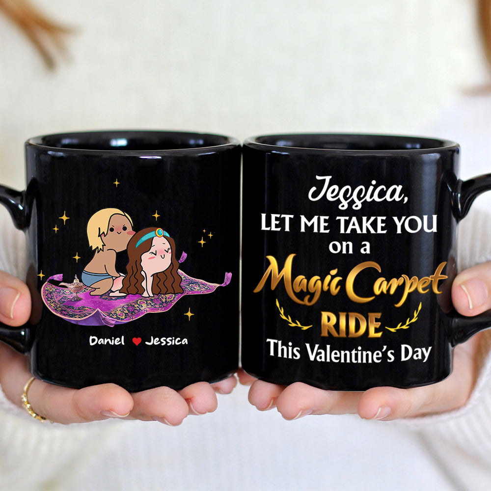 Personalized Gift For Couple Mug Let Me Take You On A Ride 02HTHN110124HH - Coffee Mug - GoDuckee