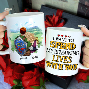 I Want To Spend My Remaining Lives With You, Personalized Mug 05NAHN200623HH - Coffee Mug - GoDuckee