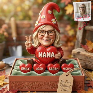 Gnome Nana Acrylic Plaque - Custom Photo Gifts For Grandmas 02nata060426 - Shaped Plaques - GoDuckee