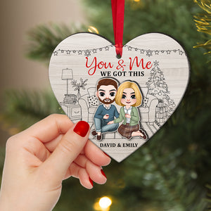 You & Me We Got This-Personalized Wood Ornament-05acqn020823hh - Ornament - GoDuckee