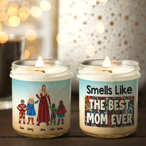 Personalized Gifts For Mom Scented Candle Smells Like The Best Mom Ever 02ohtn020324pa Mother's Day Gifts - Scented Candle - GoDuckee