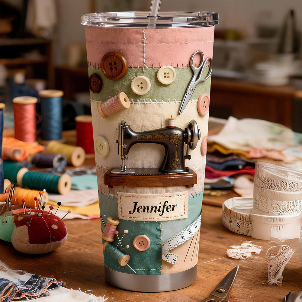 Sewing Room Tumbler - Personalized Gifts For Sewing Lovers 04KIDT210126