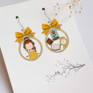Cartoon Princess Acrylic Earrings Personalized Gifts For Her 01pgtn040725 - Earrings - GoDuckee