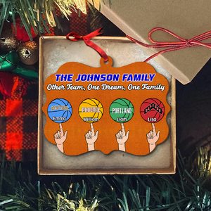 Personalized Gifts For Basketball Family Christmas Ornament 03ohpu161024 - Ornament - GoDuckee