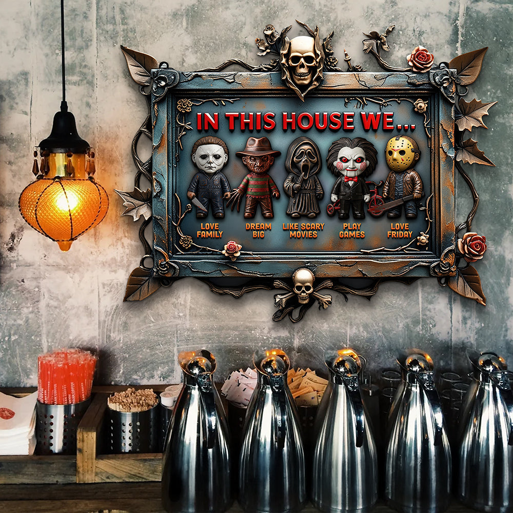 Horror House - Metal Sign Personalized Gifts For Horror Fan 03qhqn200525 - Metal Signs - GoDuckee