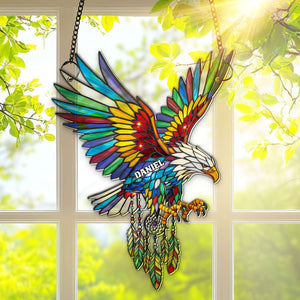 Radiant Winged Spirit Native American Suncatcher - Personalized Gifts For Boho Lovers 01NALU080725 - Ornament - GoDuckee