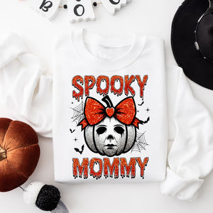 Personalized Gifts For Mom Glitter Shirt, Spooky Mama 01qhqn180924 - Shirts - GoDuckee