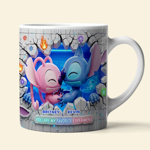 Cartoon Couple Coffee Mug - Personalized Gifts For Couple 04ohdt050625 - Coffee Mug - GoDuckee