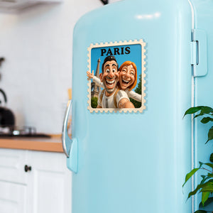 Travel Memories Acrylic Fridge Magnet – Custom Photo Gifts For Couple 04naqn131125 - Fridge Magnet - GoDuckee