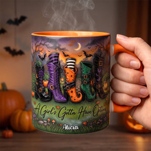 Witch Coffee Accent Mug - Personalized Gifts For Halloween 01todh120826 - Coffee Mug - GoDuckee