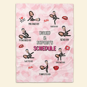 Personalized Custom Photo Gifts For Couple Blanket Naughty Couple 04TOMH181224 - Blanket - GoDuckee