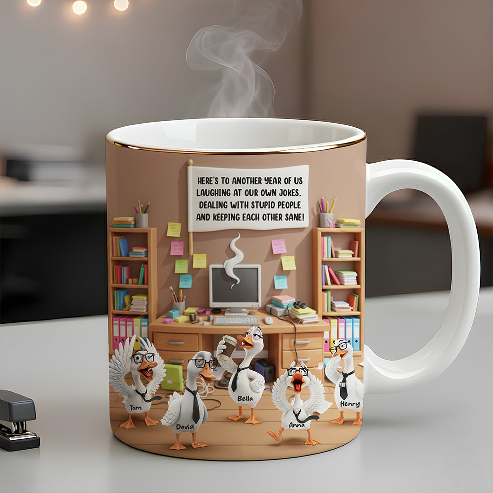 Silly Goose Coworker Mug Personalized Gifts For Coworkers 03KIDT221125 - Coffee Mug - GoDuckee