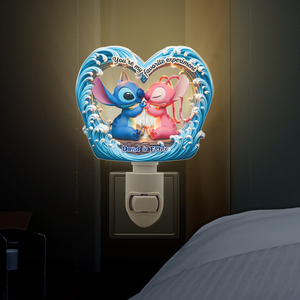 Cute Alien Couple Acrylic Night Light - Personalized Gift For Couple 01qhpu020625 - Night Lights - GoDuckee