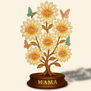 Flower Mama Acrylic Plaque Gifts For Mom 03TODT140425 - Shaped Plaques - GoDuckee