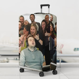 Custom Photo Luggage Cover, Funny Gift For Friends Upcoming Trips 03qhqn060724 - Luggage Covers - GoDuckee