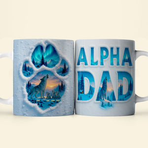 Alpha Wolf Dad Mug Personalized Gifts For Dad 01QHDT130525 - Coffee Mug - GoDuckee