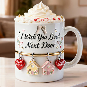 Bestie Long Distance Coffee Mug - Personalized Gift For Besties 07NALU291225 - Coffee Mug - GoDuckee