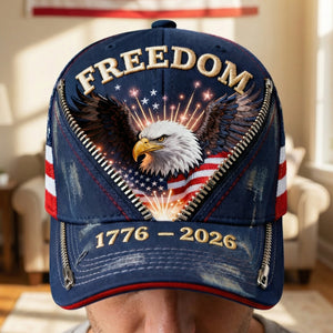 Freedom Eagle Classic Cap, Personalized Gifts For Patriots 02qhqn230226 - Caps - GoDuckee