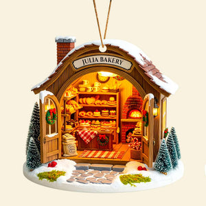 Bakery House Christmas Ornament Personalized Gifts for Bakers 02PGDT080825 - Ornament - GoDuckee