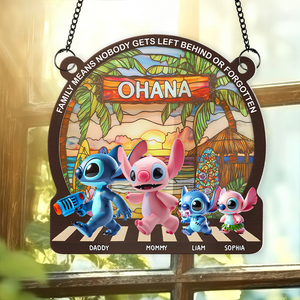 Family Window Hanging Suncatcher Ornament Personalized Gifts For Family 02tgpu230525 - Ornament - GoDuckee