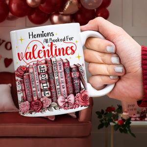 Customized Gifts For Book Lovers White Mug Valentine 02XQLU111224 - Coffee Mug - GoDuckee