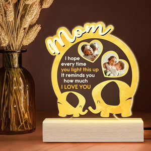 Personalized Gifts For Mom LED Light It Reminds You How Much I Love You - Led Night Light - GoDuckee