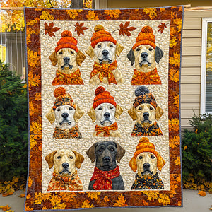 Labrador Retriever Dog Christmas Quilt Bed Set Gifts For Dog Lovers 02HUDT051124 - Blanket - GoDuckee