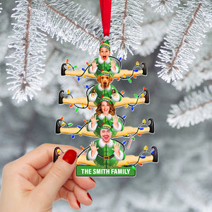 Custom Photo Gifts For Family Christmas Ornament 02xqtn081024 - Ornament - GoDuckee