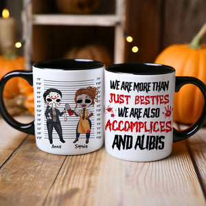 Personalized Gifts For Horror Lovers, Accent Mug Horror Friends Besties 02PGTN240824HH - Coffee Mug - GoDuckee