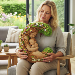 Forest Mom Alphabet Custom Shaped Pillow - Personalized Gifts For Mother 01huta221225 - Pillow - GoDuckee