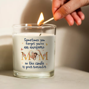 Custom Photo Gifts For Mom Scented Candle You're An Awesome Mom - Scented Candle - GoDuckee