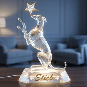 Cute Dog Standing Up Playing With Star Light Box – Personalized Gifts For Dog Lovers 05qhqn251225 - Light Box - GoDuckee